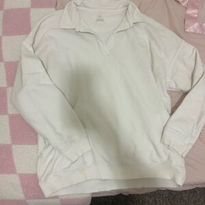 Aerie Women's Cream V-Neck Sweater